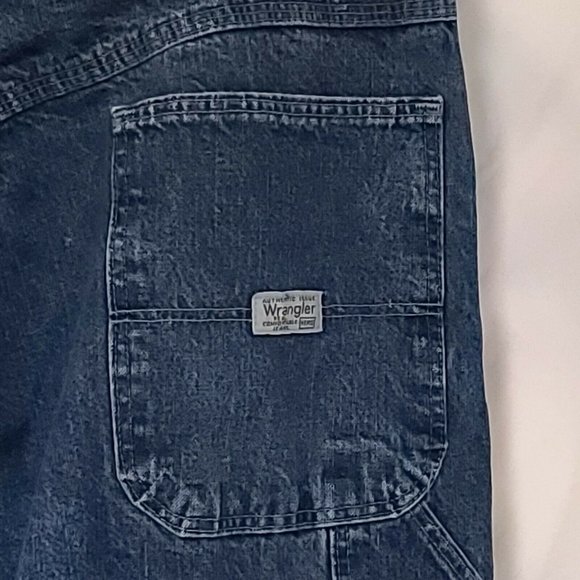 Wrangler Authentic Issue Mens 38x32 Carpenter Work Denim Jeans Pants 94LSWDV - Picture 5 of 10